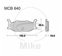 Jeu de plaquettes de frein TRW MCB640