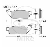 Pastilles De Frein Std Trw Lucas 787.31.44 Pour Honda 125 Nss Forza 2015-2016