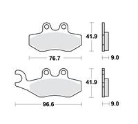 Jeu de plaquettes de frein TRW MCB744EC