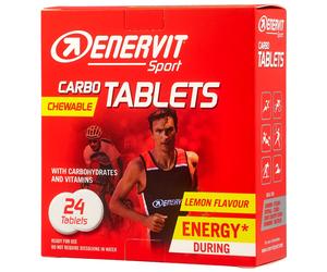 Pastilles énergétiques Carbo Tablets 24 pcs. - citron Enervit Sport