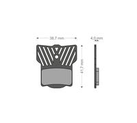 BRENTA CICLO Lightech Brake Pads for System MT2-8/ROAD Disk