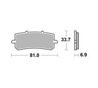 Pastilles Frein Moto SBS 962RST 1 Jeu