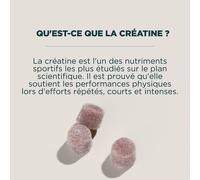 Pastilles gélifiées à la créatine - 21 GUMMIES - 7portions - Framboise
