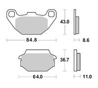 Pastilles KYMCO 50/125/150
