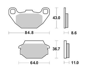 Pastilles KYMCO 50/125/150