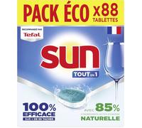 Pastilles Lave-Vaisselle Tout En 1 Regular-88 Tablettes-Avec 85% D'Ingrédients D'Origine Naturelle-100% Efficace Sur+De 99 Taches