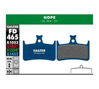 Pastilles Mélange Bleu pour Hope rx4 FD465G1455 GALFER BIKE Freins Vélo