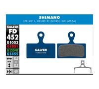 Pastilles Mélange Bleu Pour Shimano Xtr - Slx FD452G1455 GALFER VÉLO Freins Vélo