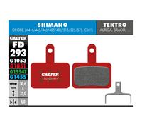 Pastilles Mélange Rouge Advanced pour Shimano Deore FD293G1851 GALFER BIKE Frein