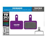 Pastilles Mélange Violet E-Bike Freins Shimano Deore , mt200,mt201,mt400,mt500