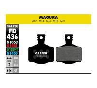 Pastilles Mélanger Noir Standard pour Magura mt2-4-6-8 FD436G1053 GALFER BIKE Br