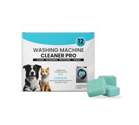 Pastilles Nettoyantes Machine à Laver 12 comprimés par boîte - Élimine Odeurs, Moisissures, Bactéries & Poils d’Animaux - Anti-Calcaire, Compatible Toutes Marques, Lave-Linge Frontaux & Top