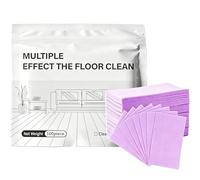 Pastilles nettoyantes multi-surfaces pour sols, nettoyant soluble dans l'eau pour le lavage, lingettes nettoyantes concentrées haute efficacité pour parquets, carrelages, stratifiés, etc (Lavender)