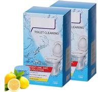 Pastilles nettoyantes pour cuvettes WC au parfum citron. Mousse puissante, détartrante, anticalcaire et antitaches, rafraîchissante longue durée.