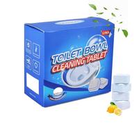 Pastilles nettoyantes puissantes pour cuvette de WC, nettoyant pour WC en mousse effervescente sans contact, parfum citron frais, nettoyage en profondeur des taches (1pc)