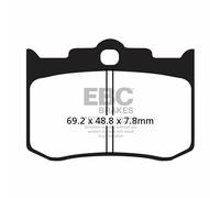 Ebc Fa-v Series Fa216/3v Sintered Brake Pads Noir