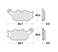Pastilles Sinter SH TRW Lucas 787.04.96 Pour Honda 1300 CB DC X4 1998-1999