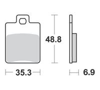 Pastilles Sip Frein Lucas S14 Pour Peugeot 125 Satelis /Rs/Ex./Pre./E/Urban 4T-4
