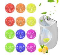 Pastilles Urinoir, Ecrans pour Urinoir, 12 Pack Grille Urinoir, Grille Urinoir Filtre à Urinoir Écran D'Urinoir, Desodorisant Urinoir avec Parfum, Tamis D'Urinoir, Spatter-Less Filtres pour Urinoir