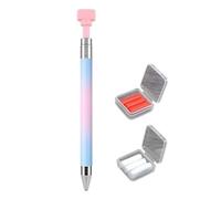 Pastimeamuse - Stylo de cire rechargeable automatique, nouvelle mise à niveau - Stylo de cire rechargeable automatique avec cires pour loisirs créatifs (bleu)