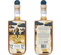 Pastis 12/12 - Edition de Saint Tropez - Pastis artisanal - 45,0% Vol. - 70 cl