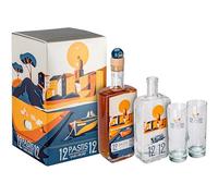 Pastis 1212 Coffret vue du large + 2 verres 45° 70cl