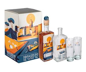 Pastis 1212 Coffret vue du large + 2 verres 45° 70cl