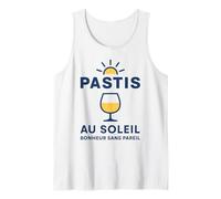 Pastis au Soleil Bonheur sans Pareil Drôle Apéro Humour Débardeur
