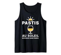 Pastis au Soleil Bonheur sans Pareil Drôle Apéro Humour Débardeur