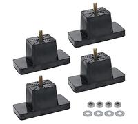 Pastlla Lot de 4 coussinets en caoutchouc anti-vibrations robustes et résistants aux chocs pour isolateur de vibrations pour climatiseur extérieur Mini condenseurs de climatiseur sans conduit