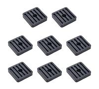 Pastlla Lot de 8 coussinets isolants en caoutchouc amortisseurs anti-vibrations pour climatisation Condenseur extérieur en caoutchouc absorbant les chocs mécaniques