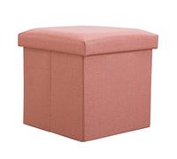Pastoman de rangement, cubes tabourets ottomans pliants, boîte de rangement en lin pliant, avec couvercle multiple coulour - petits pieds de pied, pour un espace de meubles de salon intérieur, une
