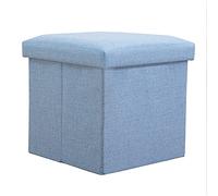 Pastoman de rangement, cubes tabourets ottomans pliants, boîte de rangement en lin pliant, avec couvercle multiple coulour - petits pieds de pied, pour un espace de meubles de salon intérieur,