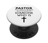 Pastor Awesome Congrégation Church Chrétien Ministre Clergé PopSockets PopGrip Adhésif
