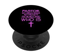 Pastor Awesome Cross Congregation Church Christian Ministre PopSockets PopGrip Adhésif