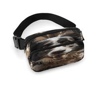 Pastor Border Collie Sac banane avec sangle réglable pour sports de plein air randonnée