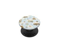 Pastoral Dog Farm Hay Wagon Country Aquarelle PopSockets PopGrip Adhésif
