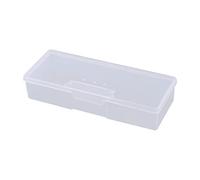 Pastoralist 1PC Boîte de Rangement rectangulaire Multifonctionnel Clear Mini Box Box Nail Art Tool Box Office Supplies Organizer Manucure Tool Box (Transparent), Crayon