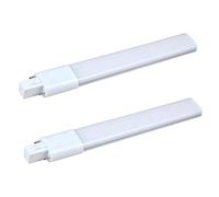 Pastoralist Bulbe LED G23, 2pcs LED PL Light 12W Plug en Aluminium en 2 Broches G23 Tube de Lampe AC 85-265V 6000K Blanc