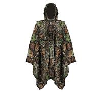 Pastoralist Costume de Ghillie, Cape Camouflage, Manteau de Jungle, Costume de Chasse à Cape à Capuche pour décoration de Noël en Plein air