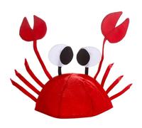 Pastoralist Crabe d'écrevisses de homard 3D, chapeau de crabe, chapeaux drôles uniques avec des griffes pour femmes pour femmes Bouchon fruits mer 3D pour les fournitures fête décoration d'Halloween