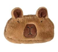 Pastoralist Étui à Crayon Capybara capacité Animal Crayon Animal avec Fermeture à glissière Soft Fluffy Sac Pagache Brune Mignonne pour Les Fournitures d'école garçons et Filles, Capybara
