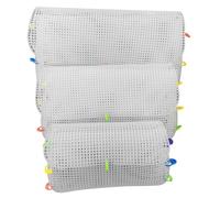 Pastoralist Feuilles de Toile en Plastique, 3 pcs 3 Tailles Filage en Maille en Plastique DIY pour Sac à Main, Feuilles en Maille en Plastique pour fabriquer Une Broderie à Bricolage