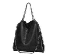 Pastoralist Grand sac fourre-tout pour femmes sacs de bandoulière Chaîne de sacs à main pour femmes à main sac (noir)