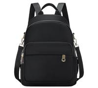 Pastoralist Petit sac à dos, mini sac à dos pour femmes multi-poche minimaliste noire petite avec fourre-tout et bandoulière bands main imperméable réglable pour affaires, école, voyage