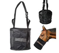 Pastoralist Sac d'alimentation en Chevaux Sac d'alimentation en Nylon en Mailles en Nylon avec Une Sangle réglable Sac à Cheval étanche m Sac d'alimentation à Cheval