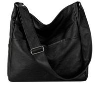 Pastoralist Sac fourre-Tout en Cuir pour Femmes, Sac à Main Noir Sac de Travail de Grande capacité Sac de Travail à Fermeture éclair à glissière Sac à Main Sac à Main