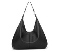 Pastoralist Sac pour Femmes en Cuir PU Souple - Sac à Main Fourre-Tout Noir avec Fermeture Éclair pour Travailler, Voyager, Usage Quotidien