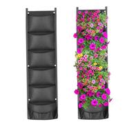 Pastoralist Sacs de jardinières suspendues Planter Mural Vertical Planter des Sacs de Culture pour Jardin intérieur extérieur 2pcs, planteur Vertical, Sacs de Plantation muraux