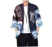 Pastoralist Style japonais chat samurai kimono streetwear hommes femmes cardigan japon harajuku anime robe anime vêtements 2021 été,